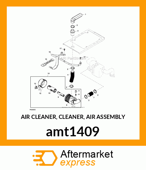 AIR CLEANER, CLEANER, AIR ASSEMBLY amt1409