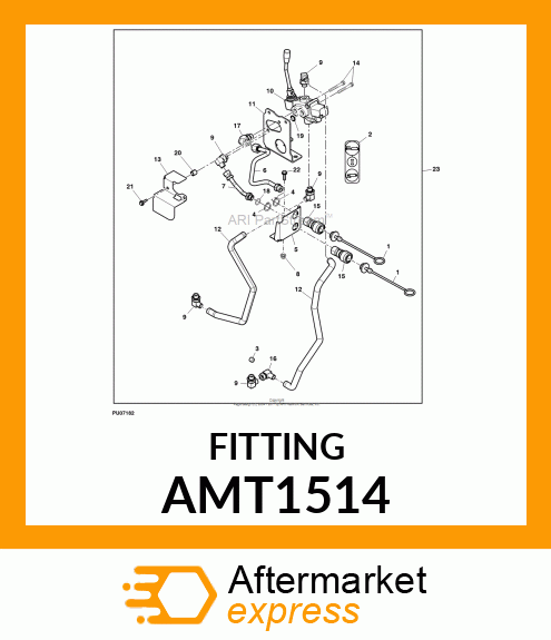 FITTING, HYDRAULIC AMT1514