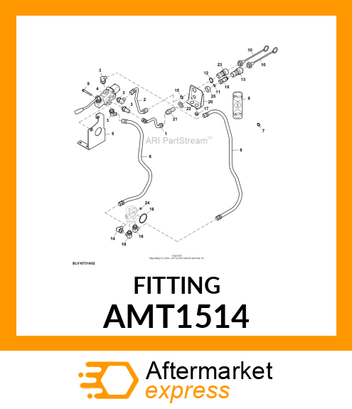 FITTING, HYDRAULIC AMT1514