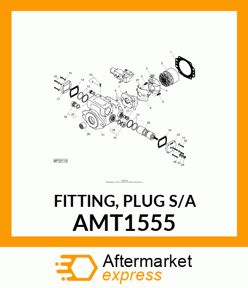 FITTING, PLUG S/A AMT1555