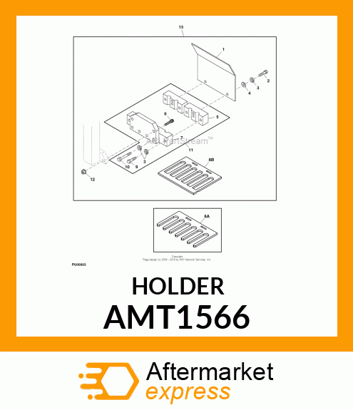 HOLDER, TINE 4 X .75 AMT1566