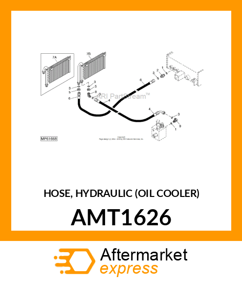 HOSE, HYDRAULIC (OIL COOLER) AMT1626