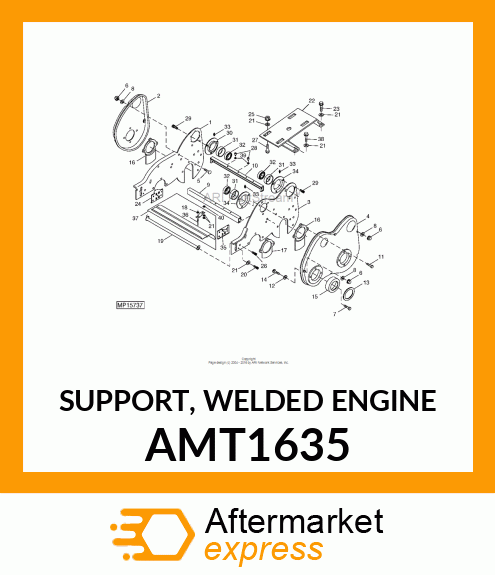 SUPPORT, WELDED ENGINE AMT1635