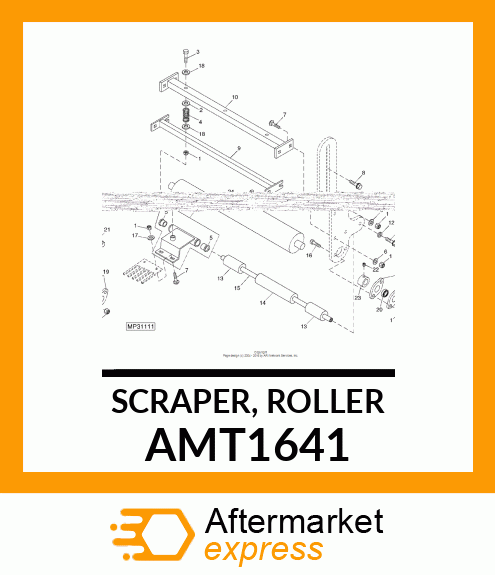 SCRAPER, ROLLER AMT1641