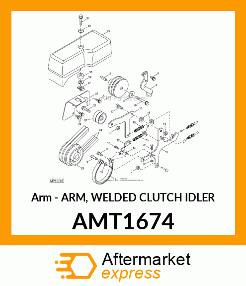 Arm Welded Clutch Idler AMT1674
