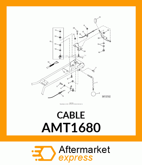 CABLE, PUSH AMT1680