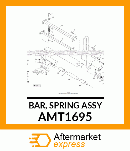 BAR, SPRING ASSY AMT1695