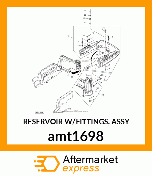 RESERVOIR W/FITTINGS, ASSY amt1698