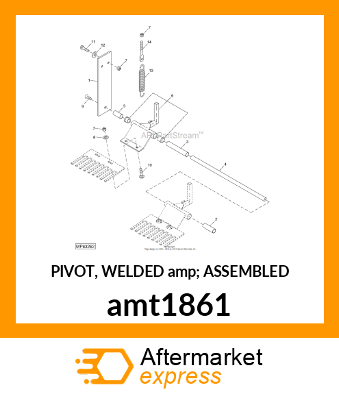 PIVOT, WELDED amp; ASSEMBLED amt1861