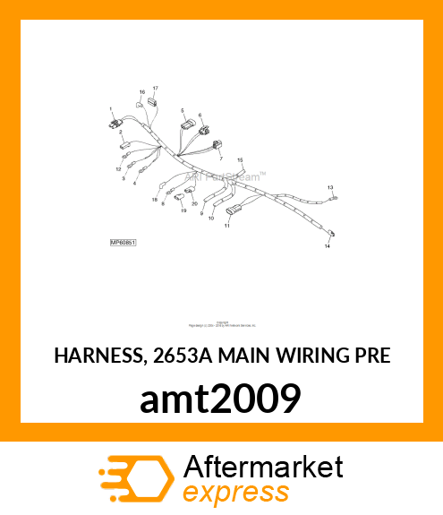 HARNESS, 2653A MAIN WIRING PRE amt2009