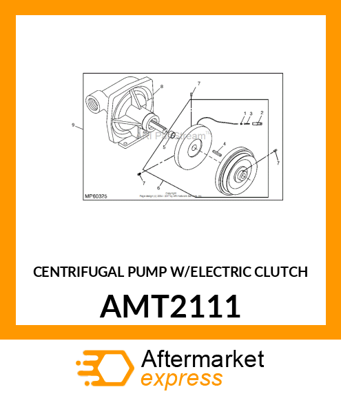 CENTRIFUGAL PUMP W/ELECTRIC CLUTCH AMT2111