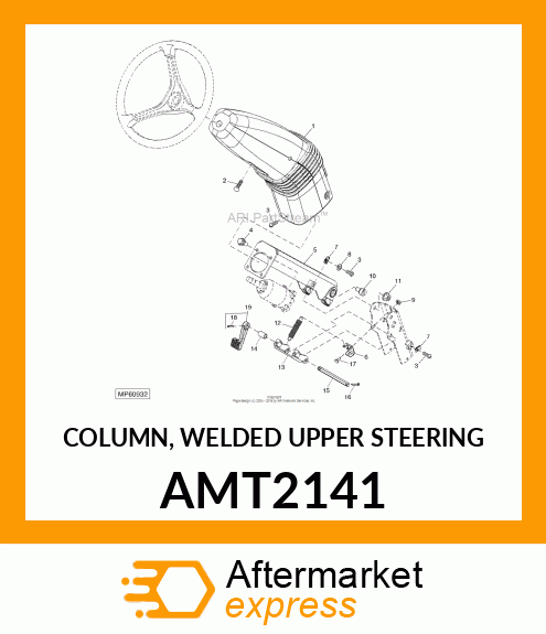 COLUMN, WELDED UPPER STEERING AMT2141