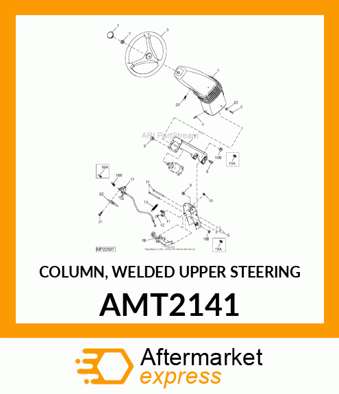 COLUMN, WELDED UPPER STEERING AMT2141