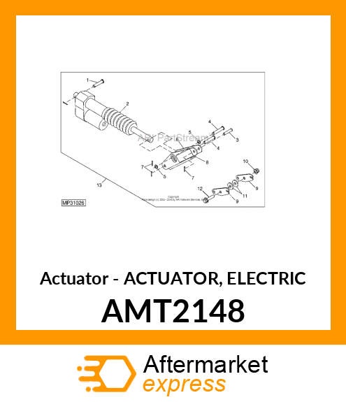 Actuator - ACTUATOR, ELECTRIC AMT2148