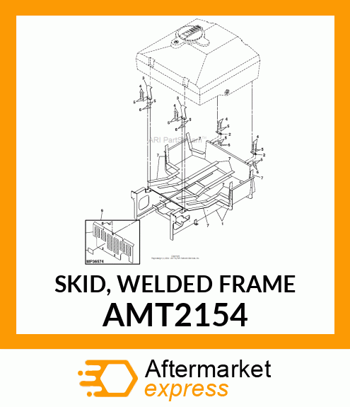 SKID, WELDED FRAME AMT2154