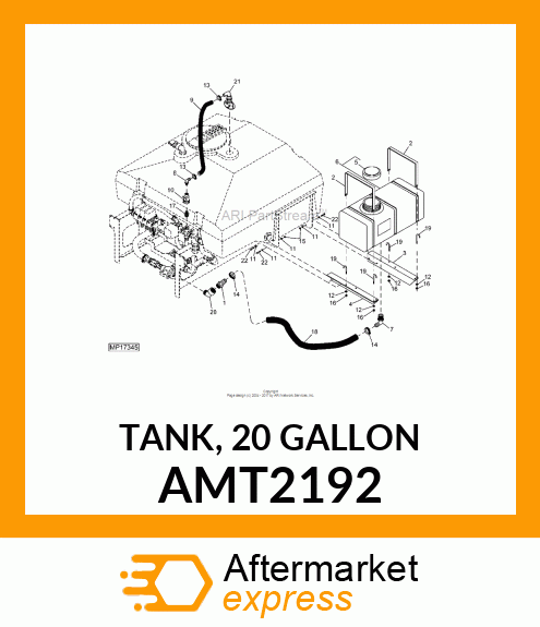 TANK, 20 GALLON AMT2192