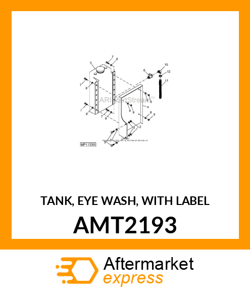TANK, EYE WASH, WITH LABEL AMT2193