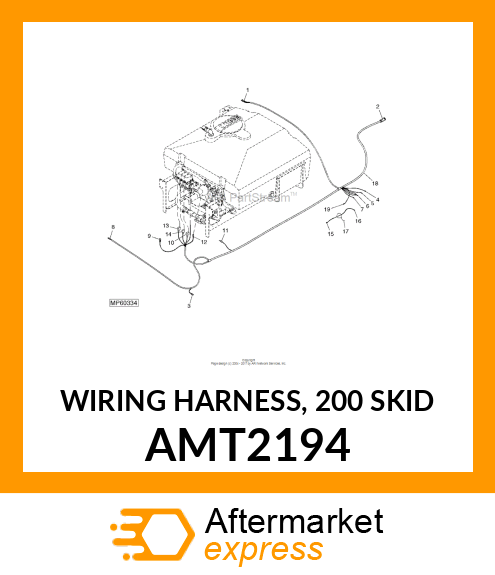 WIRING HARNESS, 200 SKID AMT2194