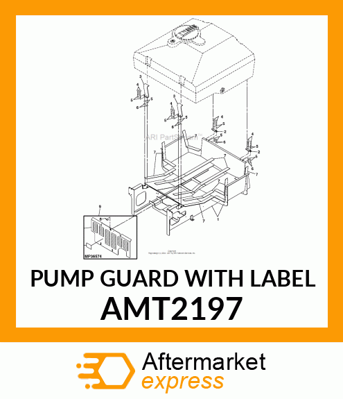 PUMP GUARD WITH LABEL AMT2197