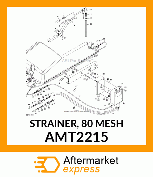 STRAINER, 80 MESH AMT2215