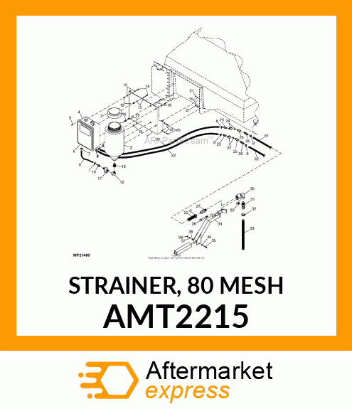 STRAINER, 80 MESH AMT2215