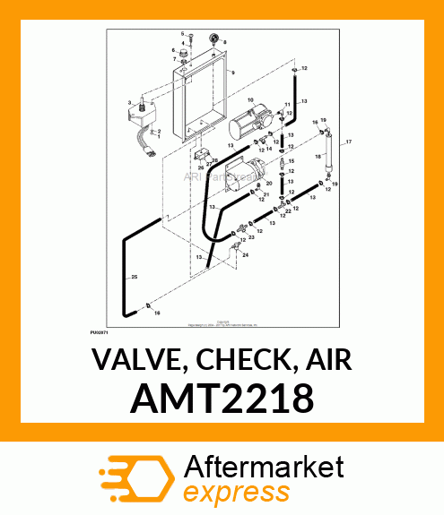 VALVE, CHECK, AIR AMT2218