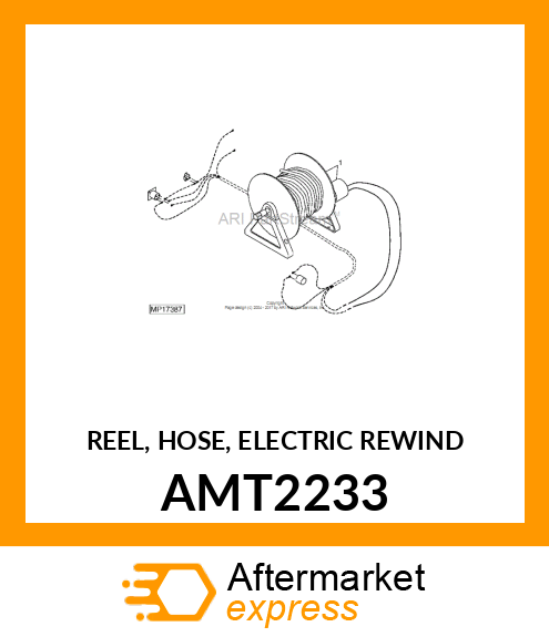 REEL, HOSE, ELECTRIC REWIND AMT2233