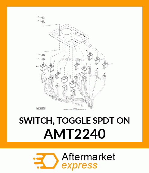 SWITCH, TOGGLE SPDT ON AMT2240