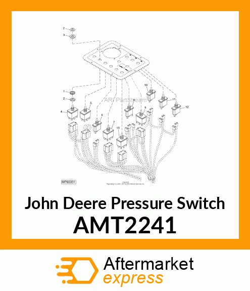 SWITCH, TOGGLE DPDT ON AMT2241