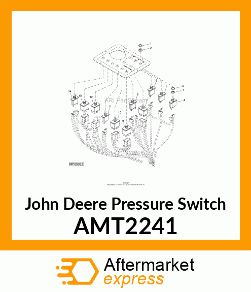 SWITCH, TOGGLE DPDT ON AMT2241