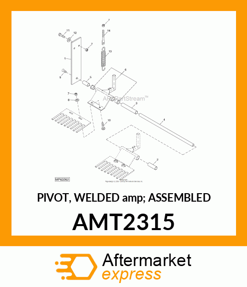 PIVOT, WELDED amp; ASSEMBLED AMT2315