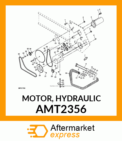 MOTOR, HYDRAULIC AMT2356