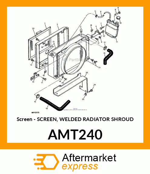 Screen Welded Radiator Shr AMT240