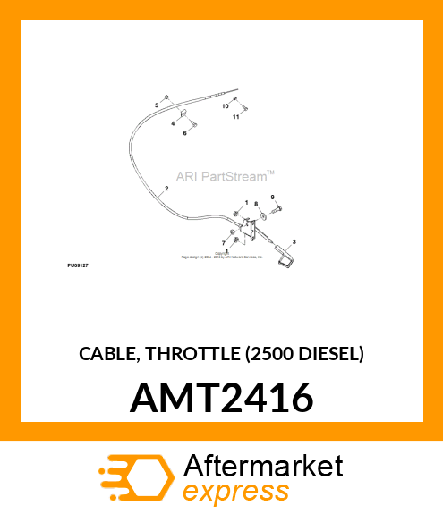 CABLE, THROTTLE (2500 DIESEL) AMT2416