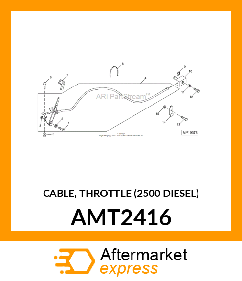 CABLE, THROTTLE (2500 DIESEL) AMT2416