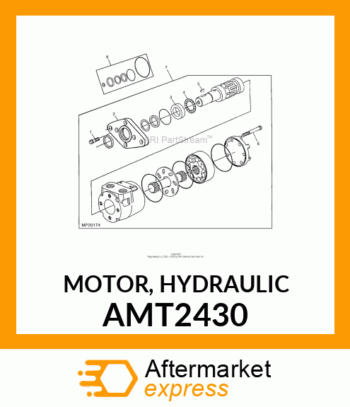 MOTOR, HYDRAULIC AMT2430