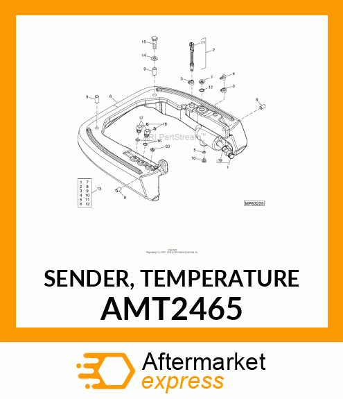 SENDER, TEMPERATURE AMT2465