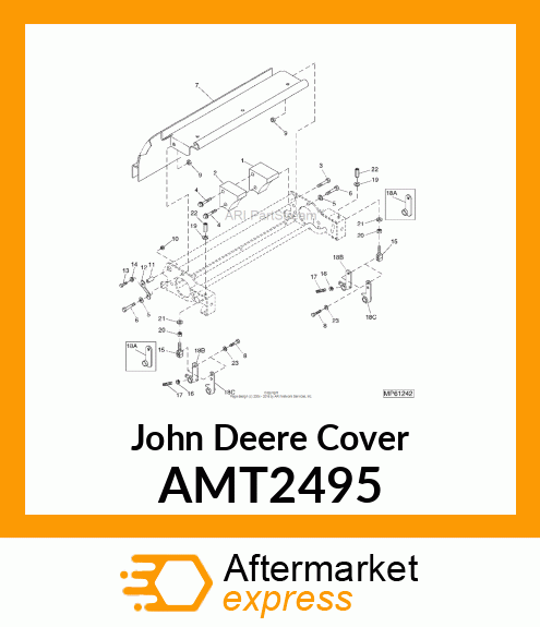 COVER, REEL W/LABEL AMT2495