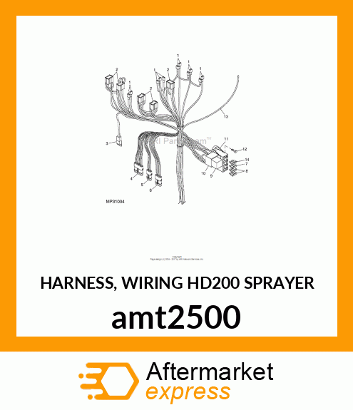 HARNESS, WIRING HD200 SPRAYER amt2500