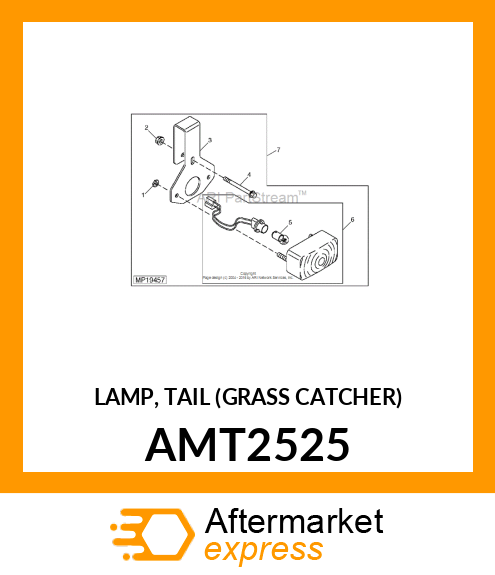 LAMP, TAIL (GRASS CATCHER) AMT2525