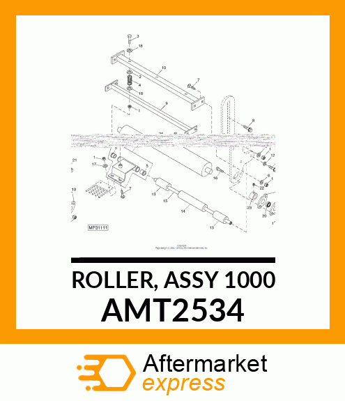 ROLLER, ASSY (1000) AMT2534