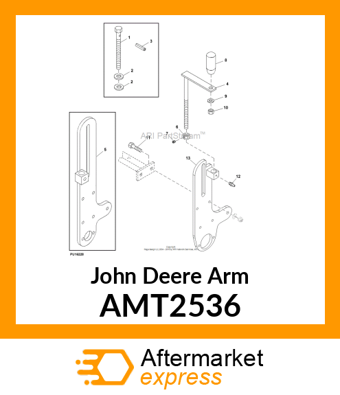 ARM, ROLLER (RH) AMT2536
