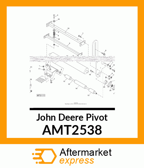 PIVOT, TURF GUARD ASSY AMT2538