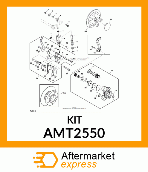 KIT, M50 PAD RETAINER SERV(2500 GM) AMT2550