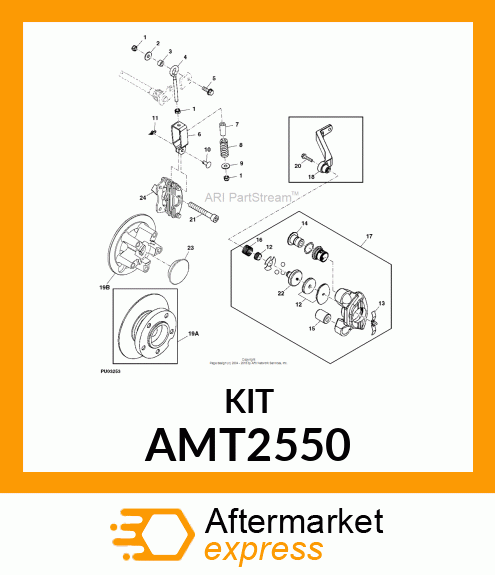 KIT, M50 PAD RETAINER SERV(2500 GM) AMT2550