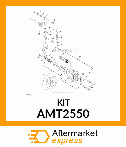 KIT, M50 PAD RETAINER SERV(2500 GM) AMT2550