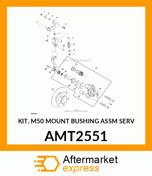 KIT, M50 MOUNT BUSHING ASSM SERV AMT2551