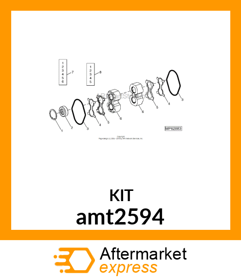 KIT, MOTOR SEAL - SUBSTO TCA15628 amt2594