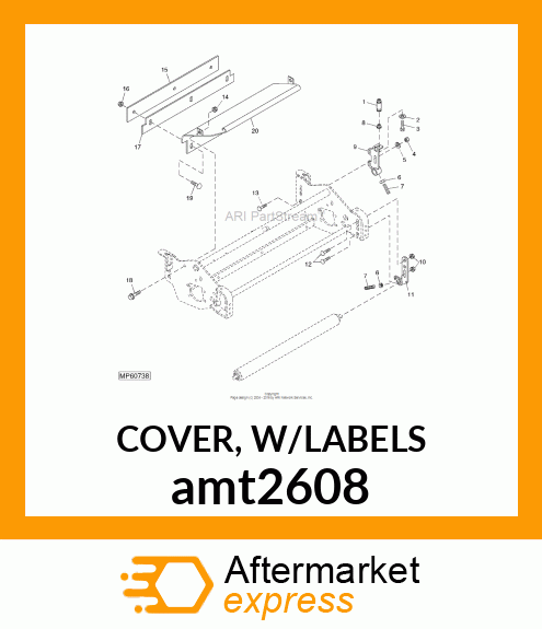 COVER, W/LABELS amt2608