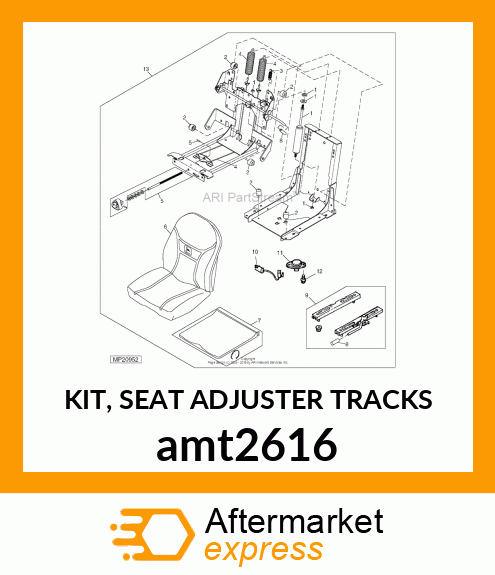 KIT, SEAT ADJUSTER TRACKS amt2616